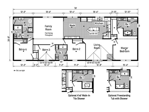 Westlake Modular 28764B | 4 bedroom, 3 bathroom, 2027 sqft home | Built by Cavco - Dorchester in Dorchester, WI.