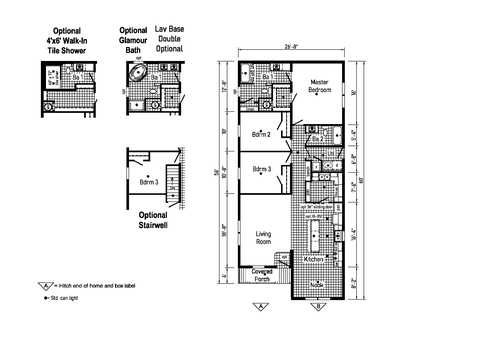 Eastland Concepts 28603N | 3 bedroom, 2 bathroom, 1547 sqft home. Built by Cavco - Shippenville in Shippenville, PA.