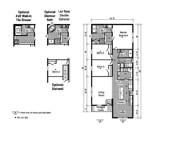 Eastland Concepts 28603N | 3 bedroom, 2 bathroom, 1547 sqft home. Built by Cavco - Shippenville in Shippenville, PA.