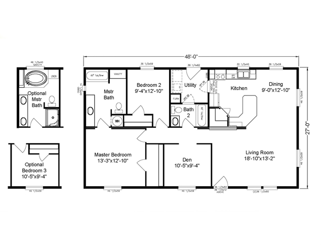 Dream K | 2 bedroom, 2 bathroom, 1296 sqft home | Built by Cavco - Millersburg in Millersburg, OR.