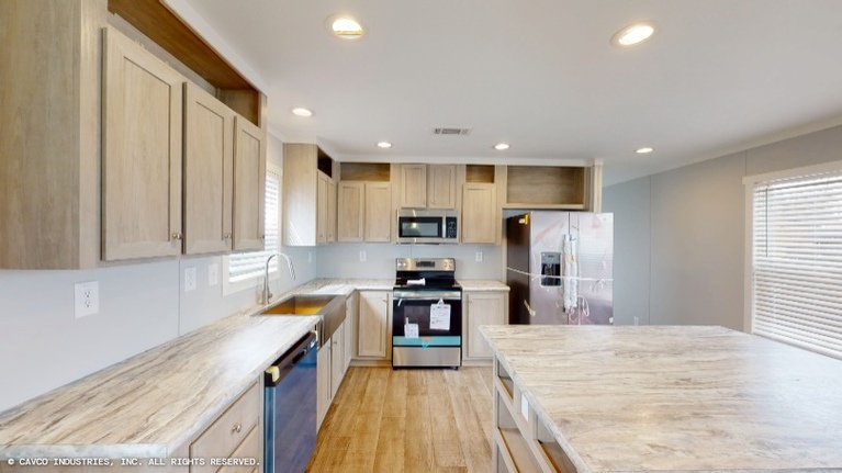 Ridgeline 16764F | 4 bedroom, 2 bathroom, 1140 sqft home. Built by Cavco - Lancaster in Lancaster, TX.