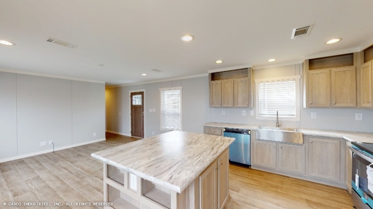 Ridgeline 16764F | 4 bedroom, 2 bathroom, 1140 sqft home. Built by Cavco - Lancaster in Lancaster, TX.