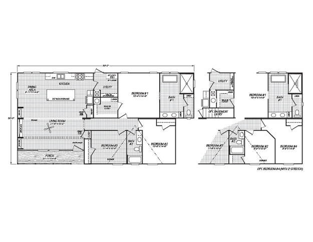 Pegasus 32583H | 3 bedroom, 2 bathroom, 1540 sqft home | Built by Cavco - Rocky Mount in Rocky Mount, VA.