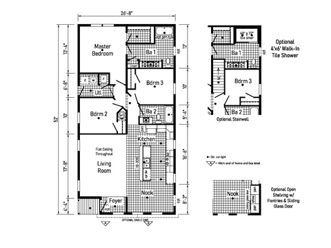 Eastland Concepts 28523F | 3 bedroom, 2 bathroom, 1387 sqft home. Built by Cavco - Shippenville in Shippenville, PA.