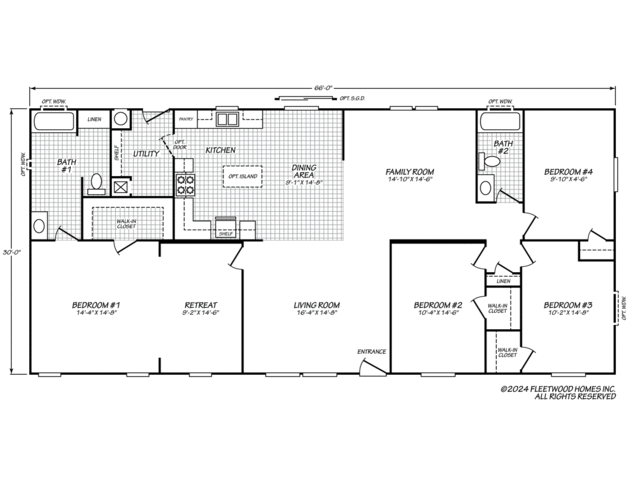 Canyon Lake 30664B Manufactured Home from Fleetwood Homes, a Cavco Company