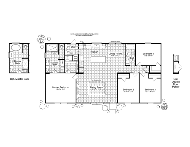 The Somerset FT32604A - 4 Bed / 2 Bath - 1,860 Sq. Ft.