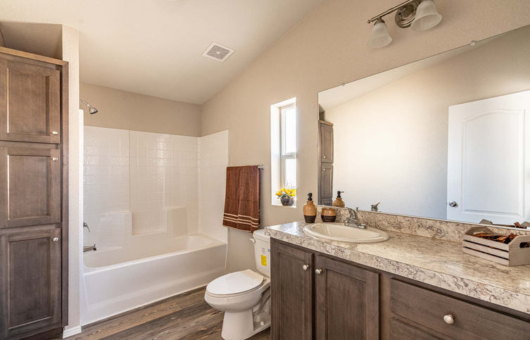 Canyon Lake 24563P | 3 bedroom, 2 bathroom, 1166 sqft home | Built by Cavco - Riverside in Riverside, CA.