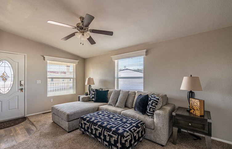 Canyon Lake 24563P | 3 bedroom, 2 bathroom, 1166 sqft home | Built by Cavco - Riverside in Riverside, CA.