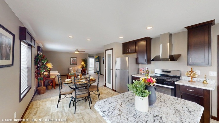 The Nokomis 28483B | 3 bedroom, 2 bathroom, 1329 sqft home | Built by Cavco - Montevideo in Montevideo, MN.