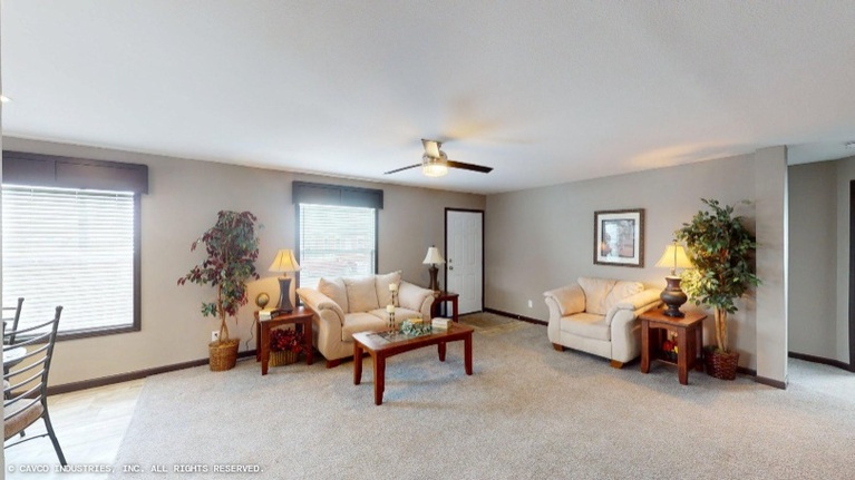 The Nokomis 28483B | 3 bedroom, 2 bathroom, 1329 sqft home | Built by Cavco - Montevideo in Montevideo, MN.