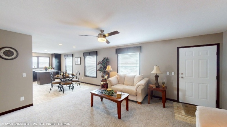 The Nokomis 28483B | 3 bedroom, 2 bathroom, 1329 sqft home | Built by Cavco - Montevideo in Montevideo, MN.