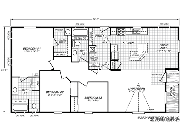 Eagle 28523P Manufactured Home from Fleetwood Homes, a Cavco Company