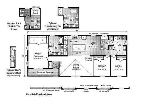 Maplewood | 3 bedroom, 2 bathroom, 1707 sqft home | Built by Cavco - Goshen in Goshen, IN.