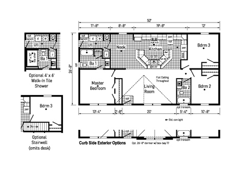 Arcturus 28523A | 3 bedroom, 2.5 bathroom, 1387 sqft home. Built by Cavco - Clarion in Shippenville, PA.
