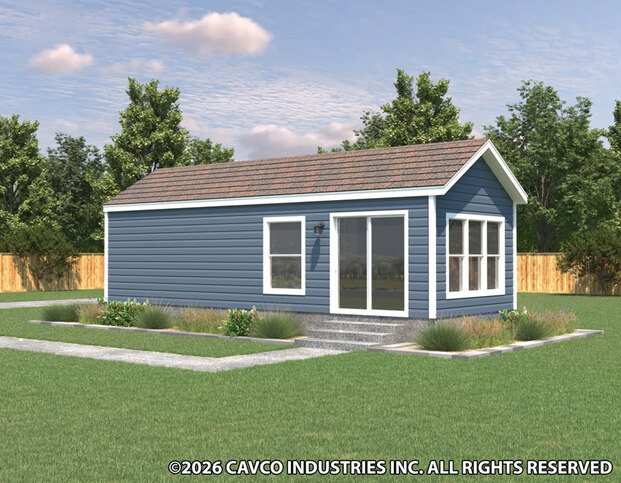 Cavco Custom Cabin 12331X | 1 bedroom, 1 bathroom, 399 sqft home | Built by Cavco - Rocky Mount in Rocky Mount, VA.