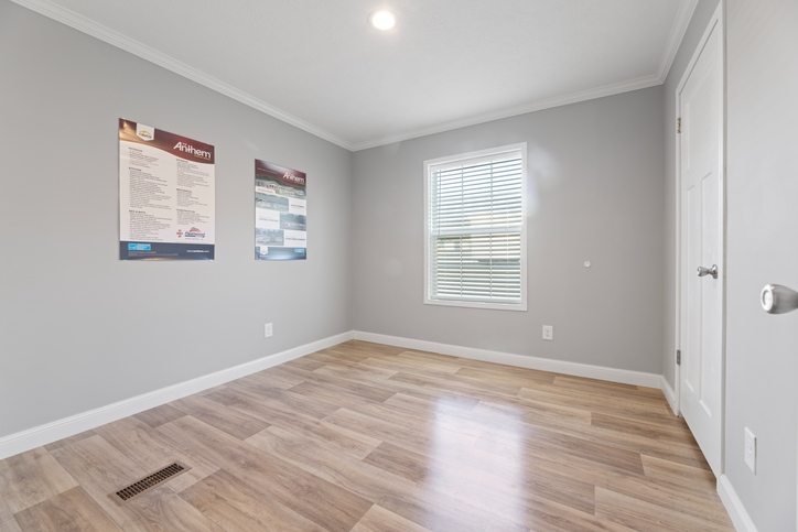 Black line for the Roanoke Duplex. First Nationally Available HUD Approved Duplex | Side A: 2 bedroom, 1 bathroom, 1050 sqft | Side B: 2 bedroom, 1 bathroom, 1050 sqft. Opposite side porches.