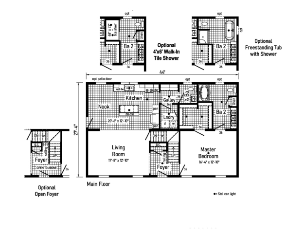 Manorwood Classic 28444AM | 4 bedroom, 2.5 bathroom, 2624 sqft home. Built by Cavco - Manorwood.