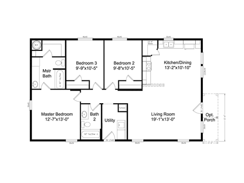 River View | 3 bedroom, 2 bathroom, 1224 sqft home | Built by Cavco - Millersburg in Millersburg, OR.