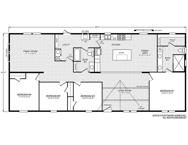 X Model 32684x Manufactured Home From Fleetwood Homes, A Cavco Company