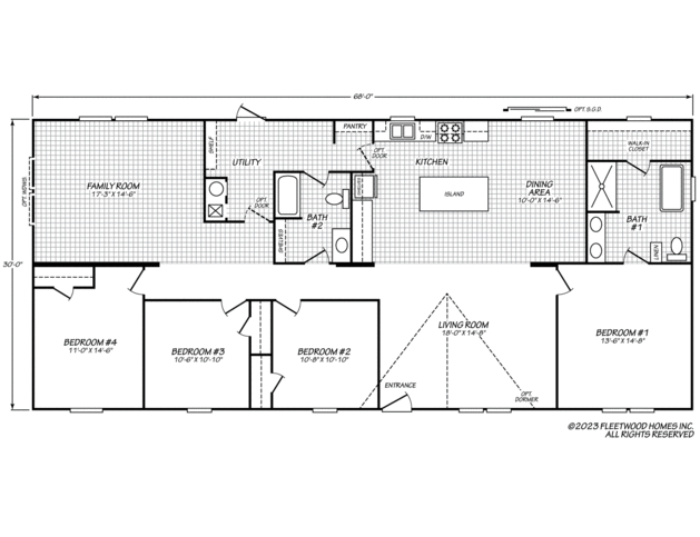 X Model 32684X Manufactured Home from Fleetwood Homes, a Cavco Company