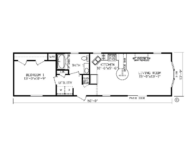 The Harthman | 1 bedroom, 1 bathroom, 687 sqft home built by Cavco - Nappanee in Nappanee, IN
