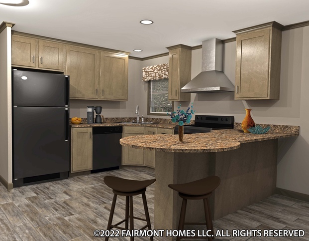 The Harthman | 1 bedroom, 1 bathroom, 687 sqft home built by Cavco - Nappanee in Nappanee, IN