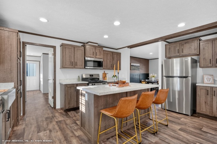 Amelia 32563B | 3 bedroom, 2 bathroom, 1680 sqft home. Built by Cavco - Shippenville in Shippenville, PA.