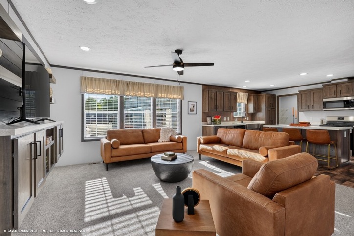 Amelia 32563B | 3 bedroom, 2 bathroom, 1680 sqft home. Built by Cavco - Shippenville in Shippenville, PA.