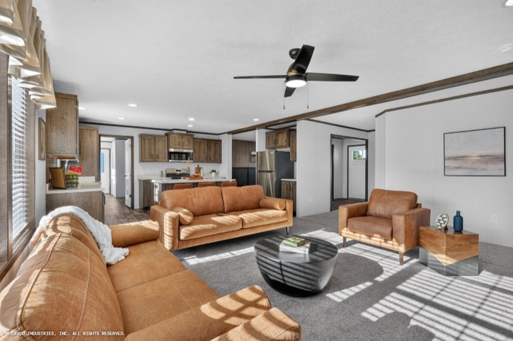 Amelia 32563B | 3 bedroom, 2 bathroom, 1680 sqft home. Built by Cavco - Shippenville in Shippenville, PA.