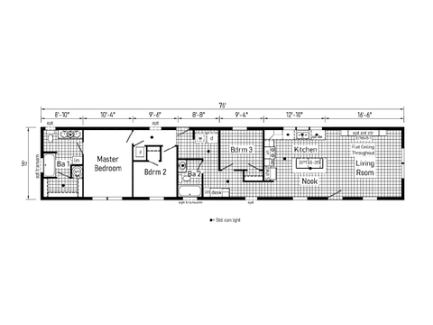 442 16763A | 3 bedroom, 2 bathroom,1140 sqft home. Built by Cavco - Clarion in Shippenville, PA.