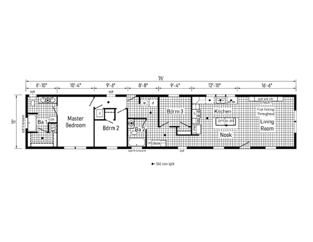 442 16763A | 3 bedroom, 2 bathroom,1140 sqft home. Built by Cavco - Clarion in Shippenville, PA.