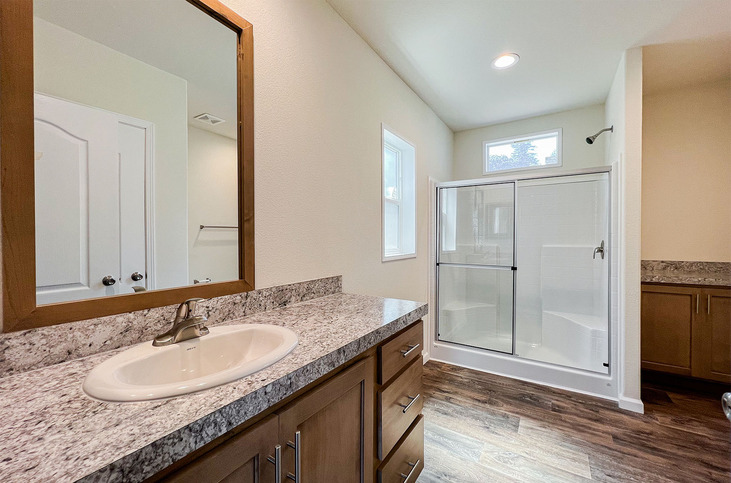 Evergreen 28502E | 2 bedroom, 2 bathroom, 1333 sqft home | Built by Cavco - Woodburn in Woodburn, OR.