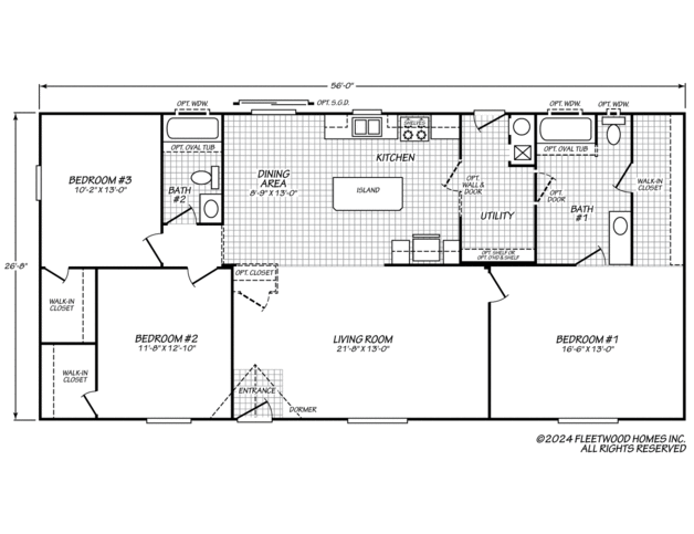 Eagle 28563S Manufactured Home from Fleetwood Homes, a Cavco Company