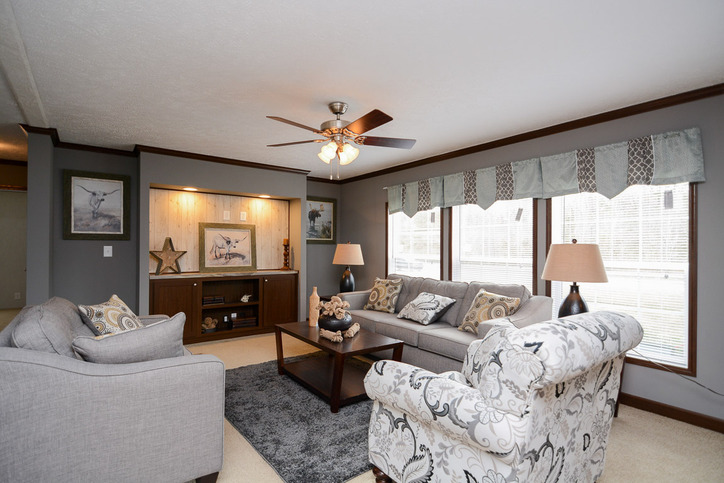 Velocity 28563K | 3 bedroom, 2 bathroom, 1484 sqft home | Built by Cavco - Rocky Mount in Rocky Mount, VA. - Living Room