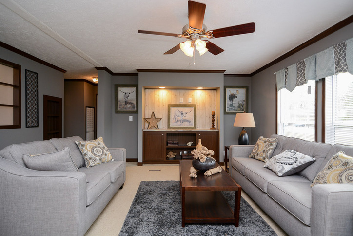 Velocity 28563K | 3 bedroom, 2 bathroom, 1484 sqft home | Built by Cavco - Rocky Mount in Rocky Mount, VA. - Living Room Entertainment Center
