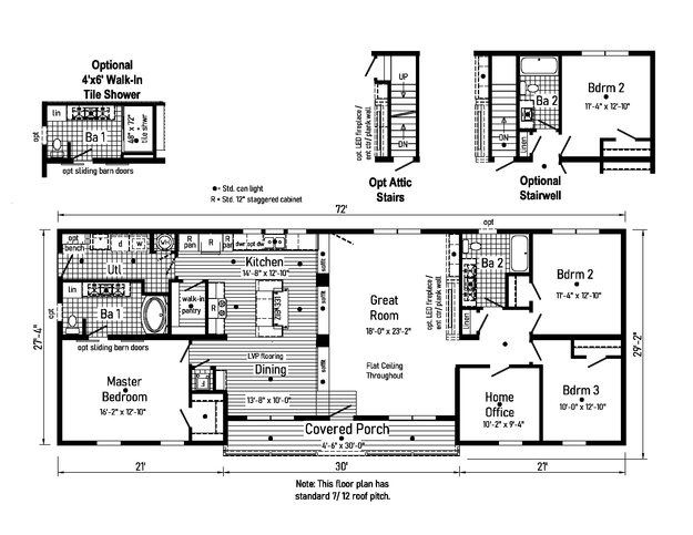 3 Bed Modular Home (Ranch) for Sale - Grand 3.1 28723C