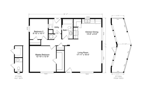 ADU D River | 1 bedroom, 1 bathroom, 972 sqft home | Built by Cavco - Millersburg in Millersburg, OR.