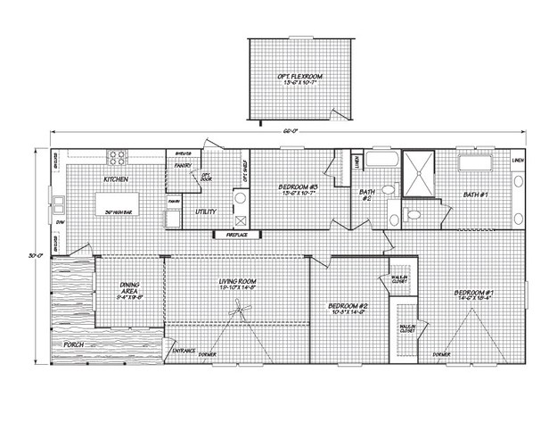 Country Manor 32663M | 3 bedroom, 2 bathroom, 1828 sqft home | Built by Cavco - Rocky Mount in Rocky Mount, VA.