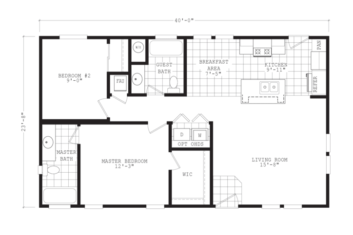 Sierra Value 24402a Manufactured Home From Durango Homes A Cavco Company 1904