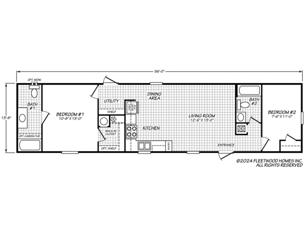 Westfield Classic 14562K Manufactured Home from Fleetwood Homes, a ...