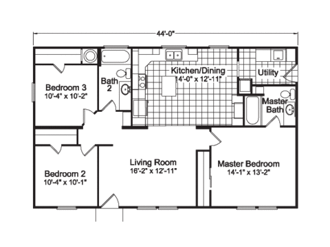 Bay View I | 3 bedroom, 2 bathroom, 1188 sqft home| Built by Cavco - Millersburg in Millersburg, OR.
