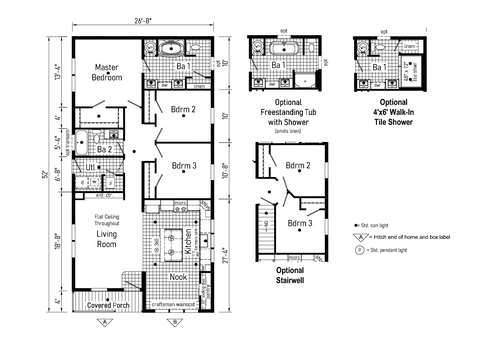 Elite 3 28523D | 3 bedroom, 2 bathroom, 1387 sqft home. Built by Cavco - Clarion in Shippenville, PA.