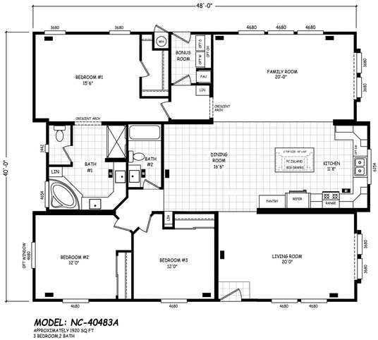 Pinnacle 40483A Manufactured Home from Cavco West, a Cavco Company