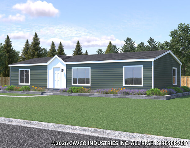 Eagle 28563C | 3 bedroom, 2 bathroom, 1492 sqt home. Built by Cavco - Woodburn in Woodburn, OR.