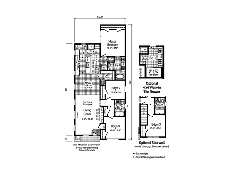 Millenian 3 | 3 bedroom, 2 bathroom, 1440 sqft home | Built by Cavco - Goshen in Goshen, IN.