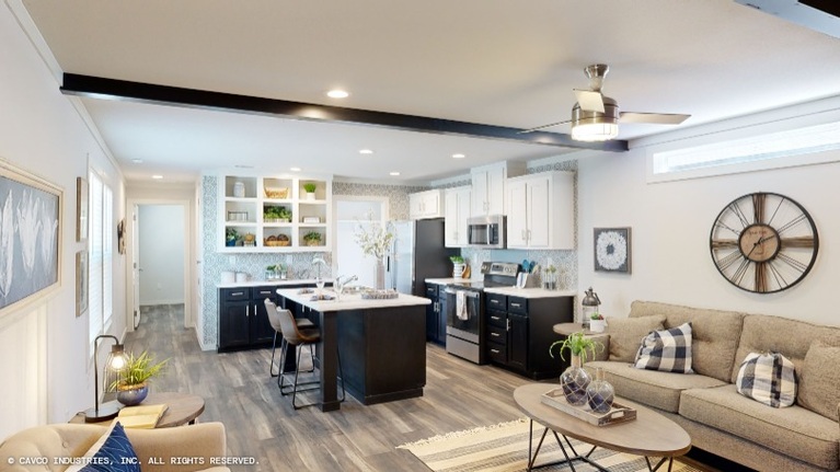 Baguette 16622A | 2 bedroom, 2 bathroom, 961 sqft home. Built by Cavco - Lake Arlington in Fort Worth, TX