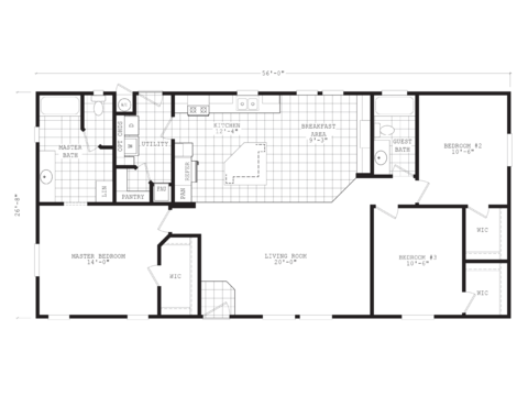 Sierra Value 28563B | 3 bedroom, 2 bathroom, 1493 sqft home | Built by Cavco - Phoenix in Phoenix, AZ.