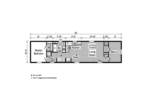 Beacon Prestige 14562A | 2 bedroom, 1 bathroom, 747 sqft home. Built by Cavco - Shippenville in Shippenville, PA.