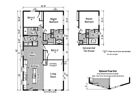Retreat 28523E | 3 bedroom, 2 bathroom, 1387 sqft home | Built by Cavco - Dorchester in Dorchester, WI.