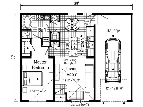 Multi Family Pod 32381A | 1 bedroom, 1 bathroom, 1140 sqft home | Built by Cavco - Goshen in Goshen, IN.